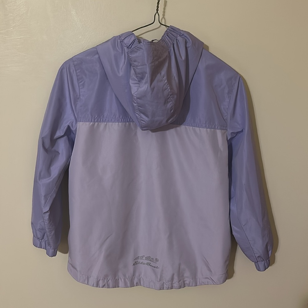 Eddie Bauer Kids Lavender Raincoat S 7/8 - Picture 3 of 4